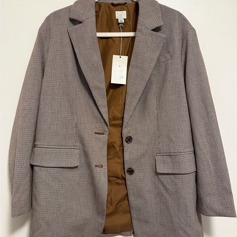 Target Brown Plaid Blazer